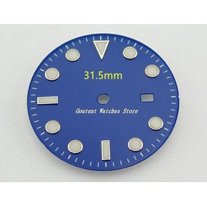 28.5/31.5Mm Zwart/Blauw/Groen/Witte Wijzerplaat Steriele Fit Mingzhu 2813/3804 Beweging Heren Horloge accessoire