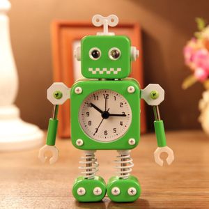 Vervorming Van De Robot Alarm Creatieve Kleine Wekker Student Klok Alarm Mooie Kinderen Cartoon Metalen Wekker