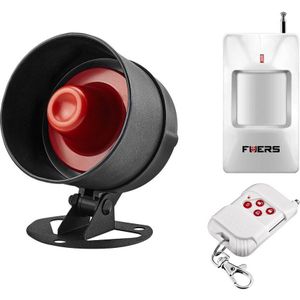 Fuers Alarmsysteem Gordijn Infrarood Rook Sensor 100dB Draadloze Lokale Alarm Security Systems Home Sirene Geheugen Speaker