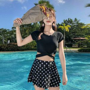 Badpak Dames Koreaanse Kleine Verse Slanke Afslanken Bikini Split Rok Badpak