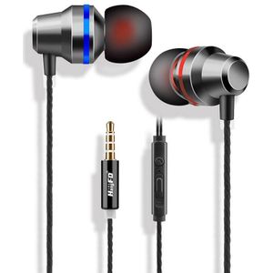Bass Stereo In-Ear Oordopjes MP3 Computer Mobiele Telefoon Universele Metalen Bedrade Magic Oordopjes Ingebouwde Microfoon 3 Kleuren