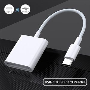 Type-C Adapter Tf Cf Sd Geheugenkaartlezer Otg Schrijver Compact Flash USB-C Voor Ipad Pro Huawei Voor macbook Usb Type C Cardreader