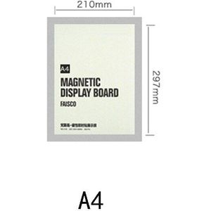 A4 2 Stuks Dubbelzijdig Magnetische Display Berichten Zelfklevende Pvc Poster Frame Certificaat Documenten Papier Foto Decoratie frame