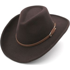 Mistdawn Outdoor Unisex Partij Straat Strand Chapeau Western Cowboy Panama Punk Top Hat Wol Blend Breed Opleving Roll-Up rand Cap