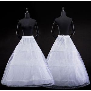 Baljurk Petticoats Voor Trouwjurken Elastische 3 Hoepels Een Tiers Jurk Onderrok Crinoline Bruiloft Accessoires