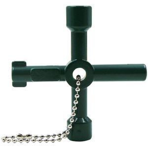 1Pc Multifunctionele 4 Manieren Universele Wrench Key Loodgieter Toetsen Voor Gas Elektrische Meter Kasten Bleed Radiatoren
