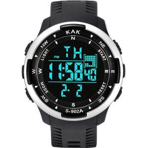 KAK Mode Sport Digitale Horloge Multifunctionele PU Sport Waterdicht Elektronische Mens Klok Digitale Horloges relogio