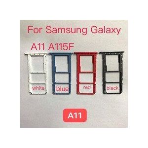 10Pcs Sim Lade Houder Voor Samsung Galaxy A11 A115F Sim Card Tray Slot Houder Adapter Socket Reparatie Onderdelen