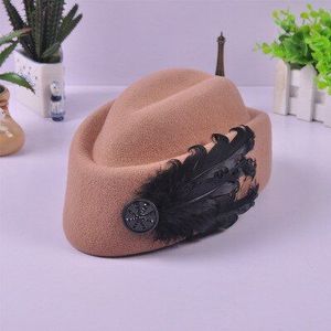 100% wol Vintage Warme Wollen Winter Vrouwen Beret Franse Kunstenaar Beanie Hat Cap Voor Zoete Meisje lente en herfst hoeden