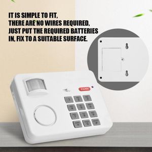 DC 4.5 V Draadloze PIR Motion Sensor Alarm Wachtwoord Keypad Anti Inbraak Home Security Toetsenbord Afstandsbediening Infrarood Detectoren