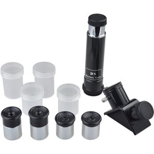 Solomark 0.965Inch Telescoop Accessoire Kit Voor 0.965 Telescoop-Met Vier Oculairs Een Diagonaal 3x Barlow Lens