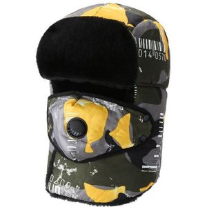Unisex Winddicht Warme Muts 1Pcs Mannen Vrouwen Bomber Faux Fur Ear Flap Hat Cap Winter Ski Trooper Trapper Effen kleur Katoen Cap