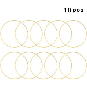 10Pcs 15Cm/20Cm/23Cm/26Cm Houten Bamboe Hoepel Diy Craft Hoepel Diameter dream Catcher Decor Ring Diy Gereedschap Dreamcatcher Accessoires