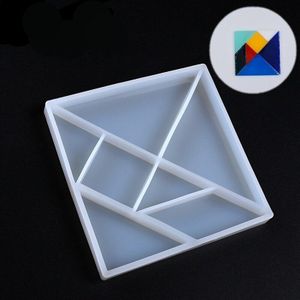 1Pcs Uv Hars Sieraden Vloeibare Siliconen Mal Geometrische Jigsaw Vorm Hars Mallen Voor Diy Intersperse Versieren Maken Mallen