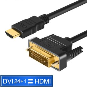 Hdmi Naar Dvi Hdmi Kabel 1080P 3D Dvi Naar Hdmi Kabel DVI-D 24 + 1 Pin Adapter Kabels Gold plated Voor Xbox Hdtv Projector PS4/3 Tv Box