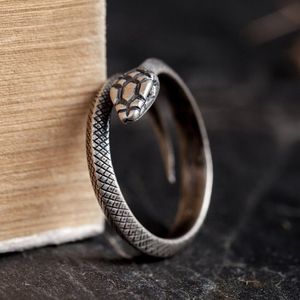 Vintage Snake Ringen Voor Vrouwen Mannen Hip Hop Sieraden Antieke Wedding Band Engagement Sieraden Open Sieraden Maat Verstelbaar