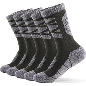 Lixada Mannen Sport Sokken Professionele Ski Sokken Dikke Gebreide Winter Athletic Sokken Fitness Ademend Snelle Droge Sokken 5Pairs