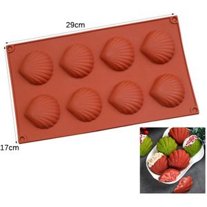 6-20 Holte Shell Vorm Siliconen Cakevorm Cookie Siliconen Vormen Madeleine Chocolade Mold Cake Bakvormen Keuken Gebak Accessoire