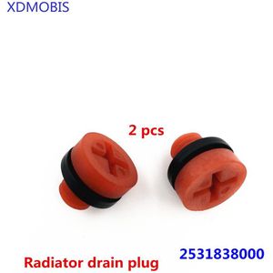 2 Pcsradiator Drain Plug Water Tank Radiator Drain Plug Voor I10 Sonata Accent Sorento 02 Elantra Getz 0 7 Santa fe 2531838000
