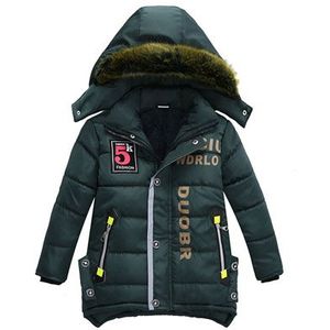 DIMUSI Jongen Down Parka Winter Warm Jongens Bont Katoen Dikke Hooded Jassen Kinderen Bovenkleding Windjack Meisjes Jas 8 t, EA049