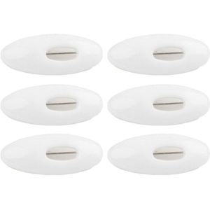 6 Stks/set Plastic Oval Veiligheidsspelden Vrouwen Sjaal Gesp Handig Sjaals Pin Zwart Wit Multicolor