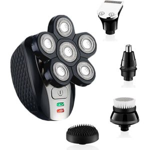 Mannen 5in1 Grooming Kit Nat En Droog Elektrisch Scheerapparaat Baard Trimer Trimmer Scheerapparaat Oplaadbare Kaal Scheren Machine