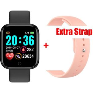 Digitale Horloge Mannen Vrouwen Fitness Tracker Hartslag Bloeddruk Waterdichte D20 Smartwatch Horloge Smart Klok Stappenteller