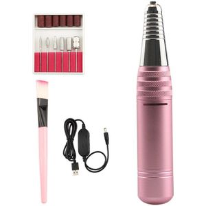 Nail Boor Machine 35000 Rpm Elektrische Manicure Machine Set Usb Draagbare Nail Boor Pen Pedicure Boor Keramische Nail File Gereedschap