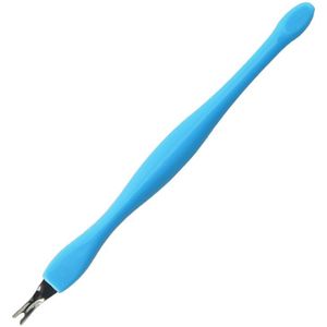 1Pc Dode Huid Remover Nail Art Vork Cuticle Remover Nipper Pusher Trimmer Rvs Pedicure Nails Care Nail Gereedschap