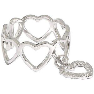 S'steel Koreaanse Ringen 925 Sterling Zilver Voor Vrouwen Hartvormige Gold Liefde Opening Ring Anillo De Plata De Ley 925 Mujer Sieraden