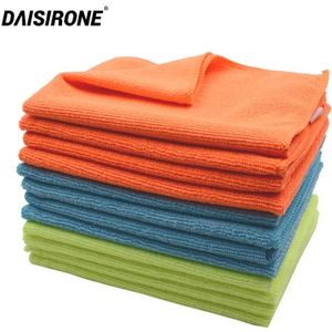 12 stks Microfiber Car Doekjes Microvezel Waxen Polijsten Detaillering Handdoeken Zachte Auto Care Keuken Huishouden Handdoek 3 Kleur