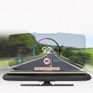 Telefoon Navigatie Beugel HUD Houder Speed Waarschuwing Folding Head Up Display Projector Auto Stand Ondersteuning Universele Dashboard Mount