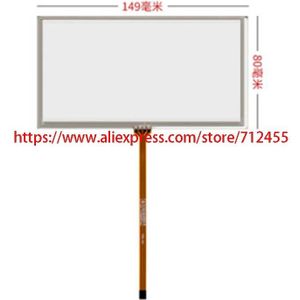 6 Inch 4 Lijn Auto Dvd Touch Screen Panel Digitizer Sensor Glas Compatibel Voor Sony XAV-E622 XAV-63 149Mm * 80Mm