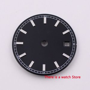 29 Mm Blue Dial Horloge Gezicht Auto Datum Venster Horloge Dial Fit Voor Automatisch Uurwerk Horloge