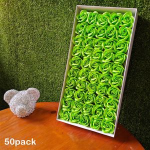 50Pcs Kunstmatige Rozen Foam Decoratie Bloemen Real Looking Hanger Voor Valentijnsdag Moederdag Boeket Diy Wieden douche