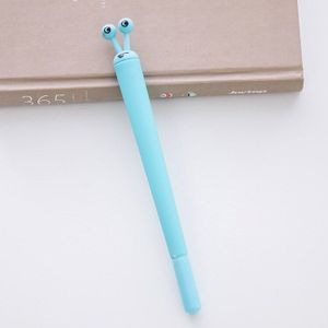 Creatieve 10 STKS Grappige Slak Lange Eye 0.38 Mm Zwart Refill Marker Pen/Gel Pen Kawaii Pen Kids School Office Supply