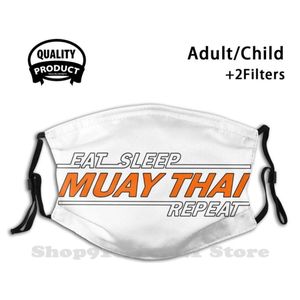 Eet Slaap Muay Thai Herhaal T-shirt Fietsen Vissen Cyclus Sjaal Uitlaat Eet Slaap Muay Thai Herhaal Eet Slaap Herhalen sport Muay