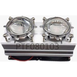 100W 200W High Power Led Heatsink Cooling Met Fans 44Mm Lens 60/80/90/120 Graden + Reflector Beugel