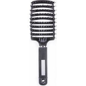 Meisjes Haar Hoofdhuid Massage Kam Haarborstel Varkenshaar Nylon Vrouwen Nat Krullend Ontwarren Haar Borstel Voor Salon Kappers Styling Tools