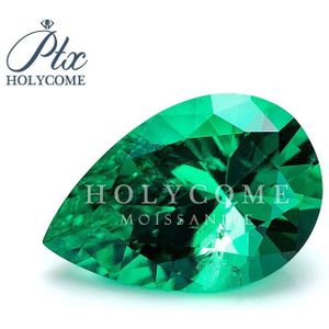4X6 Mm Holycome Lab Gemaakt Emrald Hart Cuthot Verkoop Groene Kleuren Vvs Diamant Topkwaliteit Groen Voor Moissanite Ring maken