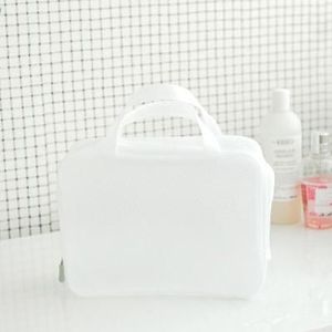 Wit Transparant Mesh Cosmetische Tas Waterdichte Pouch Make-Up Tas Bad Organizer Travel Toilettas Wassen Make Up Beauty Kit