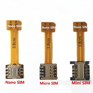 5 stks/partij Hybride Dubbele Dual SIM Card Micro SD Adapter voor Android Extender 2 Nano Micro SIM Adapter Voor XIAOMI REDMI NOTE 3 4 3s