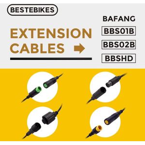 Elektrische Fiets Display/Besteden Sensor/EB-BUS/3Pin Verlengkabel Voor Bafang BBS01 BBS02 Bbshd Mid Drive Ebike motor Accessoires