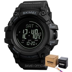 Skmei Outdoor Horloges Heren Druk Kompas Sport Digital Horloges Hoogtemeter Weer Tracker Waterdicht Reloj Hombre 1358