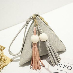 Driehoek Kwastje Mini vrouwen Tas Vrouwelijke Clutch Purse Handtas Polsbandjes Strap Kleine Totes PU Schoudertas Casual Telefoon pakket