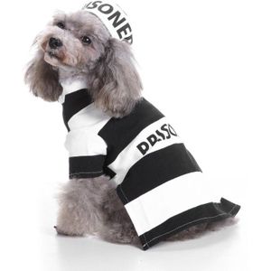 Halloween Hond Pet Kleding Gevangenis Pooch Hond Kostuum Met Hoed Kostuum Collecties Heilige Hound Hond Kostuum Huisdier kleding