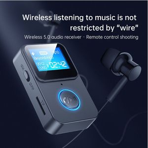 5.0 Bluetooth-Compatibele Adapter Draadloze Lcd-scherm Muziek Audio Receiver Voor Pc Tv Auto Adaptador