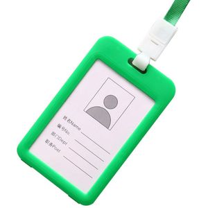 Kantoor Accessoires Draagbare Kleurrijke Werknemer Plastic Idcard Houder Naam Lanyard Neck Strap Briefpapier Органайзер Для Канцелярии