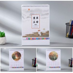 Houten Creatieven Kalender Prachtige Desktop Desktop Kalenders Jaarlijks Agenda Organisator Kalender Kantoor Werk Accessoires