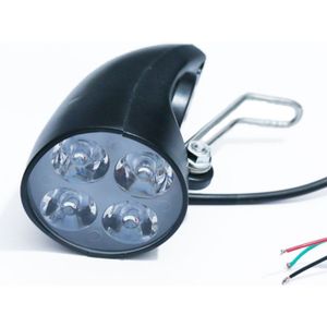 36V 48V Ebike Licht Scooter Lamp Elektrische Fiets 4 Led Koplamp Ultra-Heldere Spotlight Met Hoorn q84C